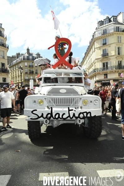 Marche des fiertés 2025. Gay Pride 2025, à Paris.