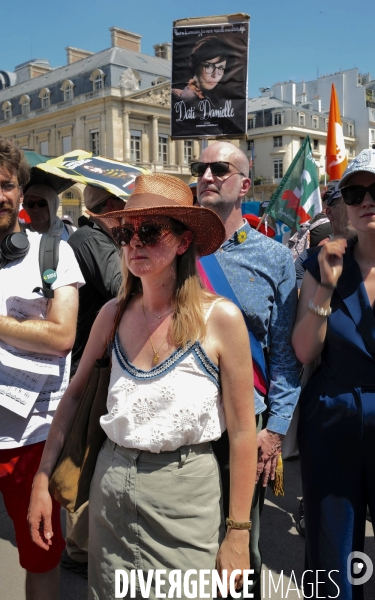 Manifestation contre la reforme de l’audiovisuel public