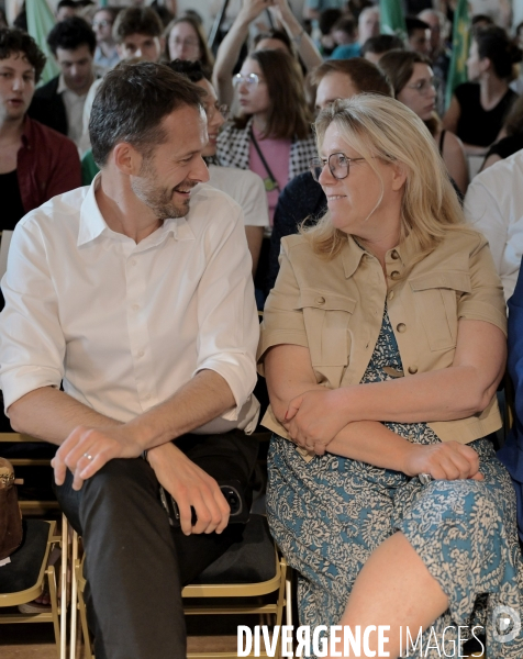 Premier meeting de David Belliard pour les municipales 2026 de paris 