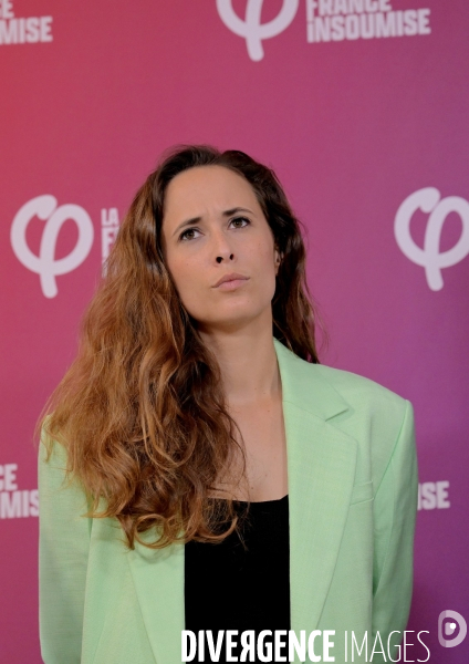 Conference de presse de la France Insoumise