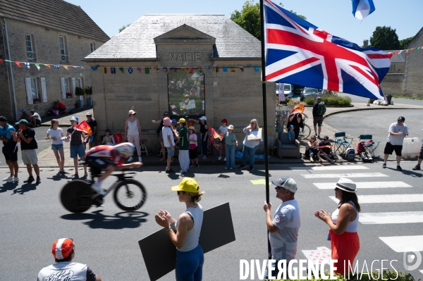 Tour de France. Contre la montre de Caen.