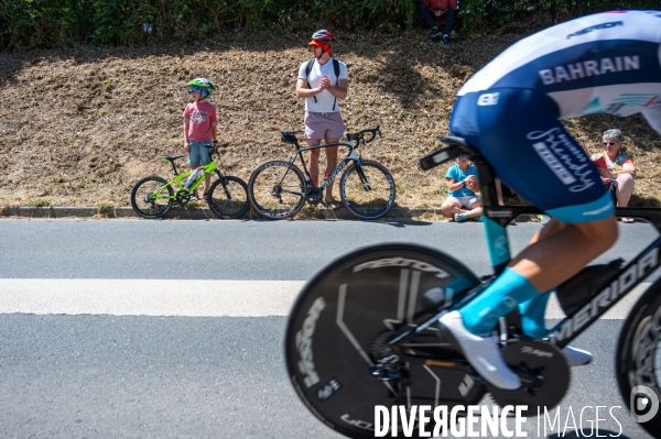 Tour de France. Contre la montre de Caen.