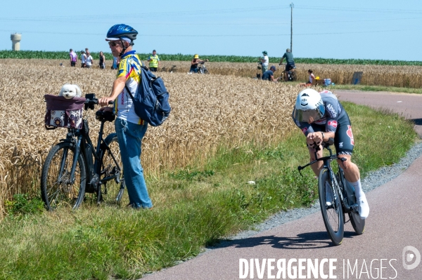 Tour de France. Contre la montre de Caen.