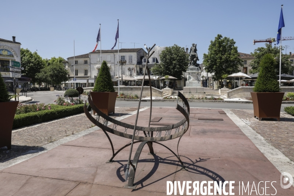 Ville de Cognac et ses vignes