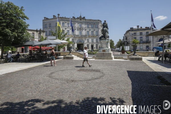 Ville de Cognac et ses vignes