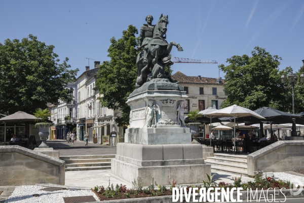 Ville de Cognac et ses vignes