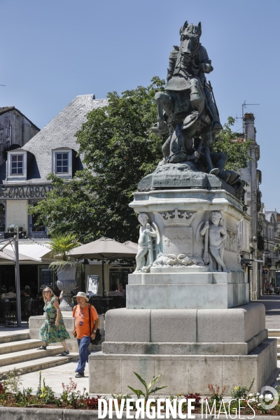 Ville de Cognac et ses vignes