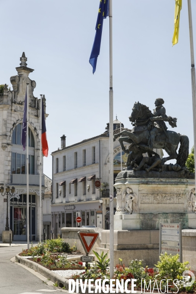 Ville de Cognac et ses vignes