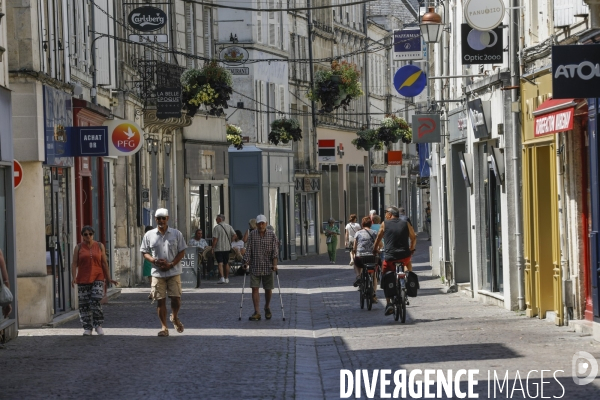 Ville de Cognac et ses vignes