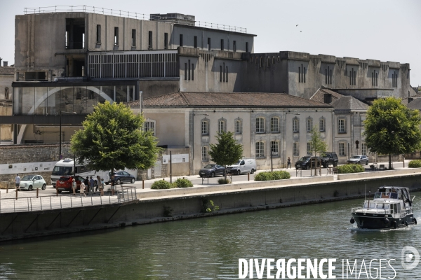 Ville de Cognac et ses vignes
