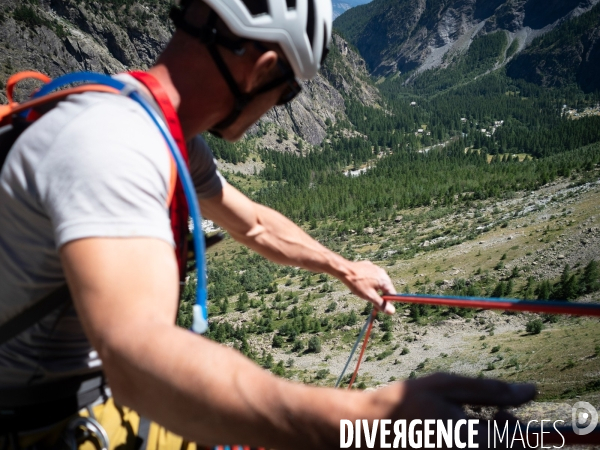 Grimpeur à Ailefroide