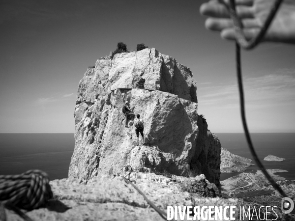 Escalade dans les calanques
