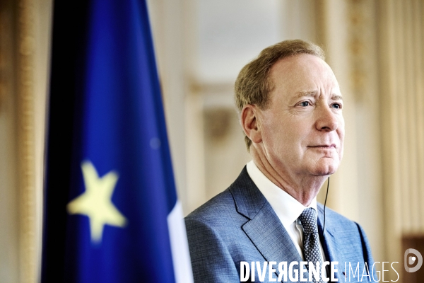 Rachida DATI, ministre de la Culture,  Brad Smith, président de Microsoft