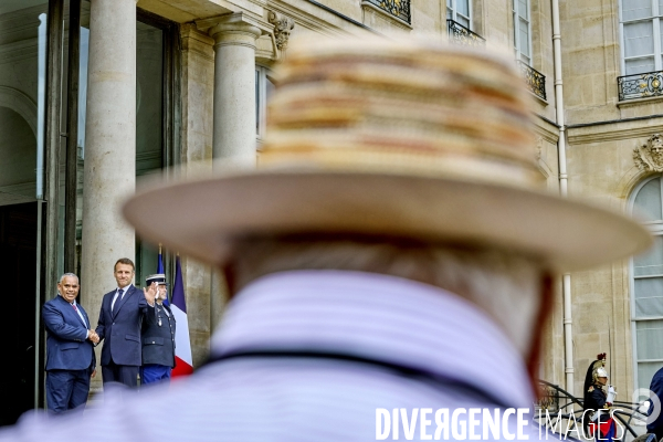 Emmanuel Macron , PR reçoit Jotham NAPAT, Premier ministre de la République du Vanuatu