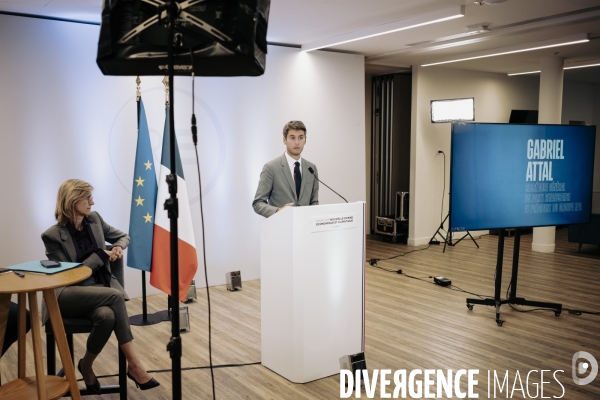 Conférence de presse de Gabriel Attal
