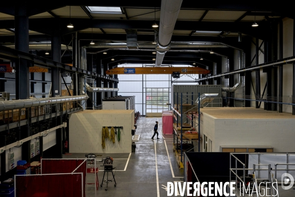 La Haute école de formation aux métiers de soudage HEFAïS à Cherbourg (Manche), le 29 octobre 2024. 