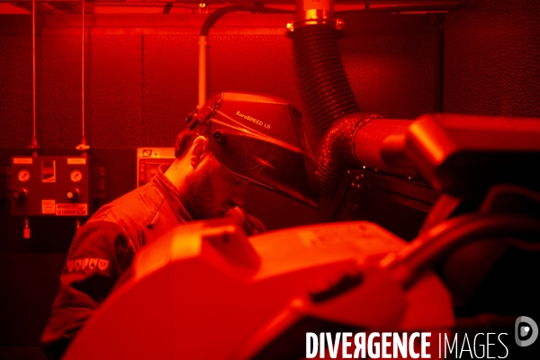 La Haute école de formation aux métiers de soudage HEFAïS à Cherbourg (Manche), le 29 octobre 2024. 