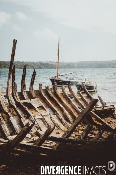 Cimetière de bateaux de Rostellec de la presqu’île Crozon