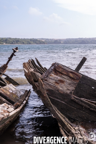 Cimetière de bateaux de Rostellec de la presqu’île Crozon