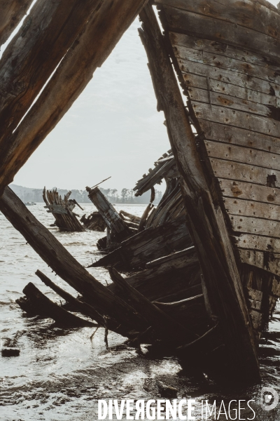 Cimetière de bateaux de Rostellec de la presqu’île Crozon
