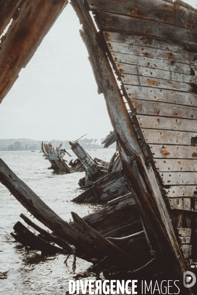 Cimetière de bateaux de Rostellec de la presqu’île Crozon