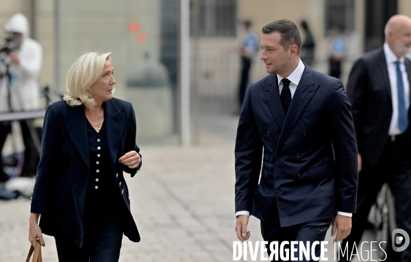 Entretien entre François BAYROU Marine Le Pen et Jordan Bardella