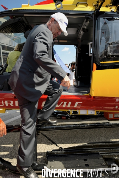 Deplacement d eric lombard au Salon du Bourget