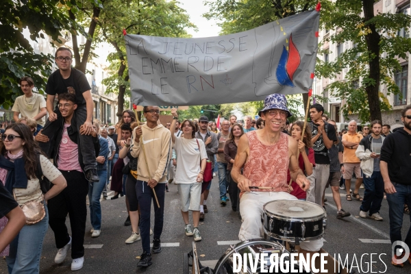 Bloquons Tout , manifestation du 10 septembre à Grenoble