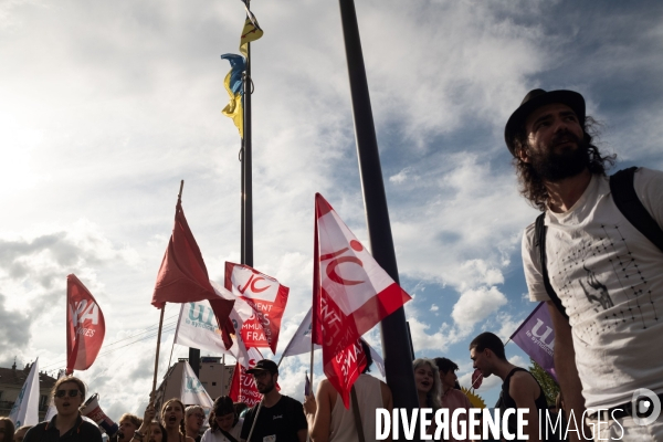 Bloquons Tout , manifestation du 10 septembre à Grenoble