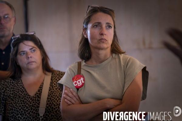 Sophie Binet au Memorial de Rivesaltes