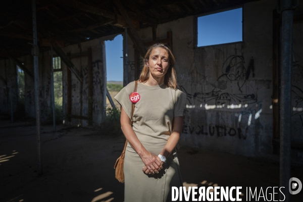 Sophie Binet au Memorial de Rivesaltes