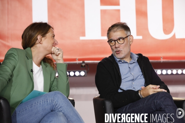 Fête de l Humanité 2025, débat avec Marine Tondelier et Olivier Faure