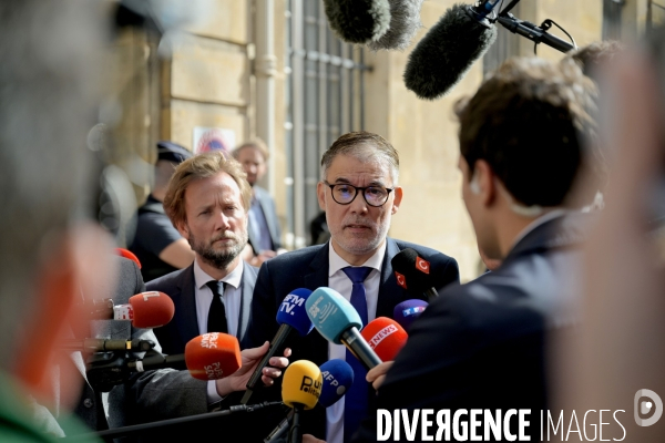 Sebastien Lecornu reçoit Olivier Faure