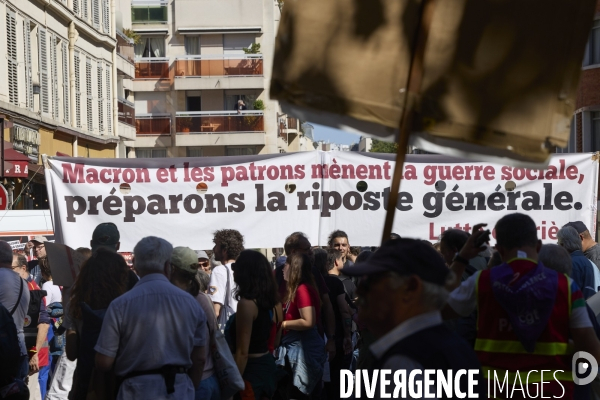 Manifestation intersyndicale du 18 septembre à Paris