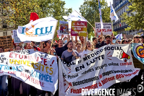 Manifestation intersyndicale du 18 septembre à Paris