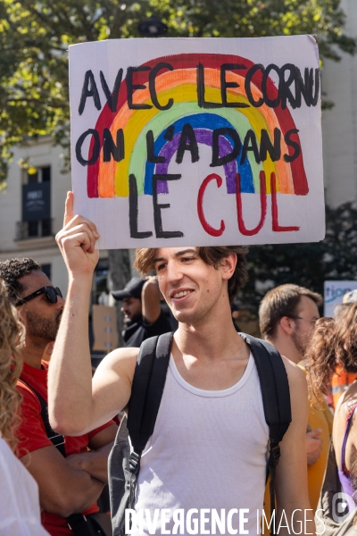 Manifestation du 18 septembre contre le gouvernement Lecornu suite à l appel de l intersyndicale