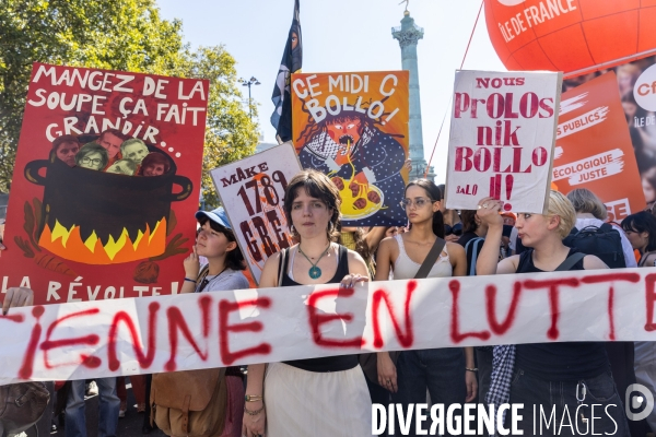 Manifestation du 18 septembre contre le gouvernement Lecornu suite à l appel de l intersyndicale