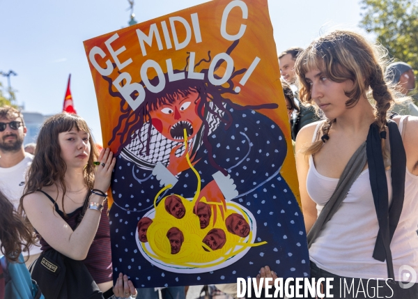 Manifestation du 18 septembre contre le gouvernement Lecornu suite à l appel de l intersyndicale