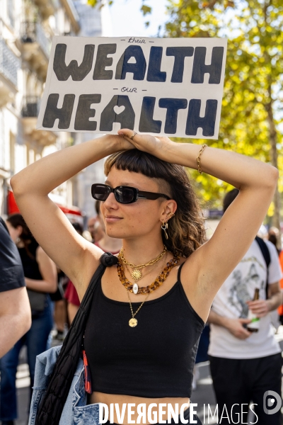 Manifestation du 18 septembre contre le gouvernement Lecornu suite à l appel de l intersyndicale