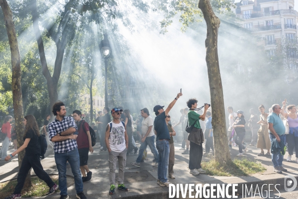 Manifestation du 18 septembre contre le gouvernement Lecornu suite à l appel de l intersyndicale