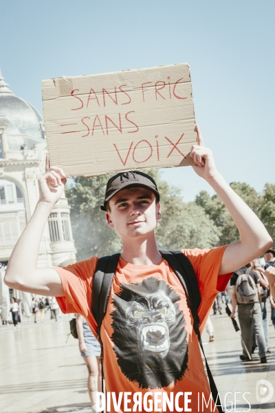 Manifestation du 18 Septembre, Montpellier