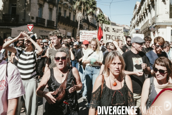 Manifestation du 18 Septembre, Montpellier