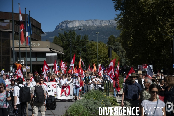 Annecy - Manifestation nationale intersyndicale du 18 sept 2025