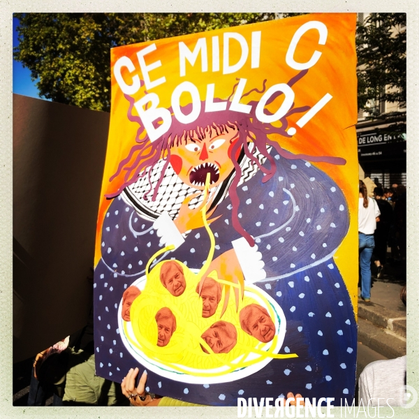 Slogans durant la manifestation du 18 Septembre 2025 à Paris.