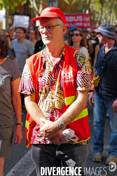 Manifestation mobilisation intersyndicale à Toulouse