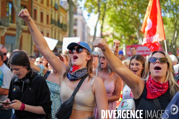 Manifestation mobilisation intersyndicale à Toulouse