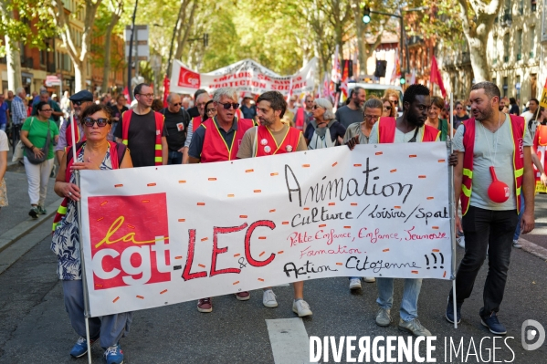 Manifestation mobilisation intersyndicale à Toulouse