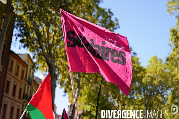 Manifestation mobilisation intersyndicale à Toulouse