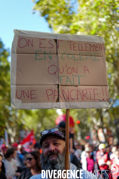 Manifestation mobilisation intersyndicale à Toulouse