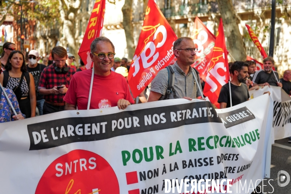 Manifestation mobilisation intersyndicale à Toulouse